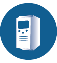 Graphic icon of a variable frequency driver