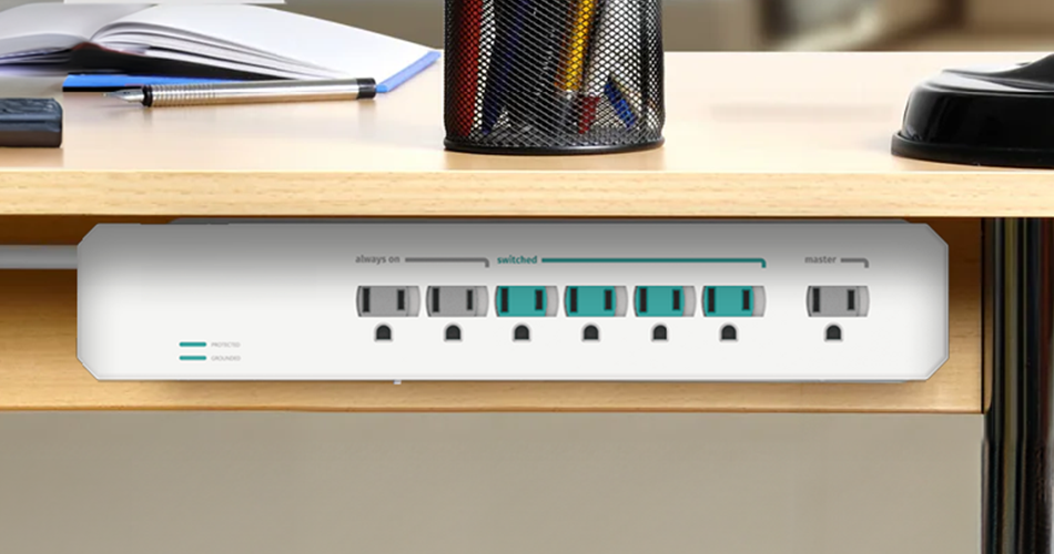 Advanced power strip under desk